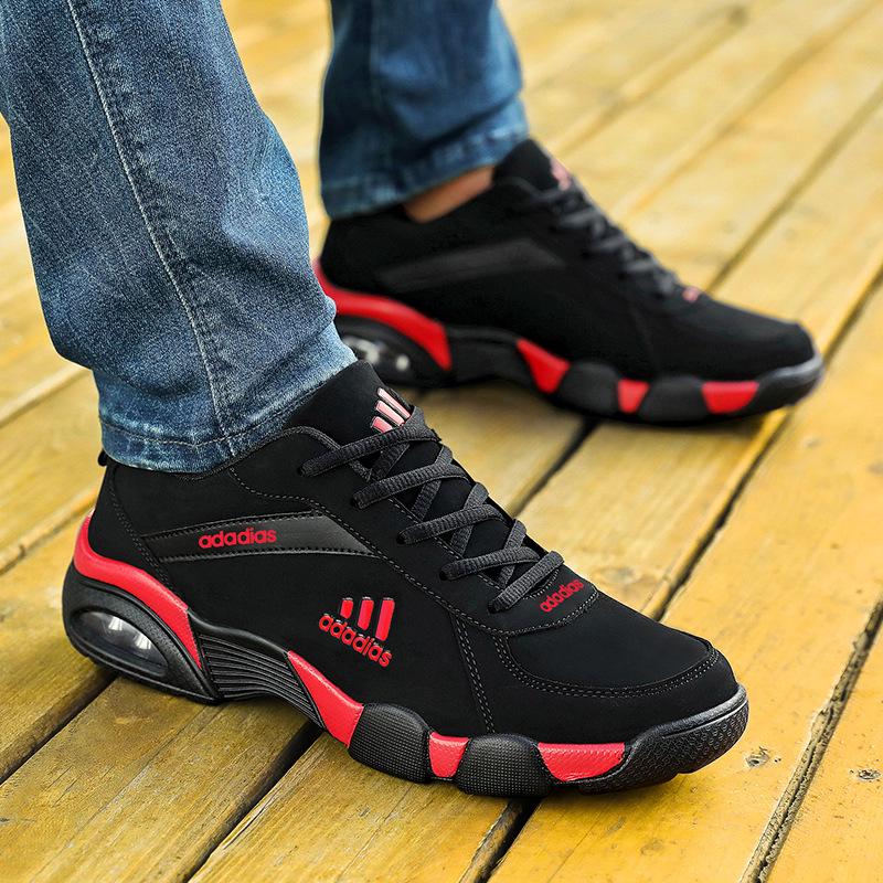 Adidas Herr Löparskor: Mjuka sulor, Halkfritt läder, Stötdämpande, Andningsbara sneakers