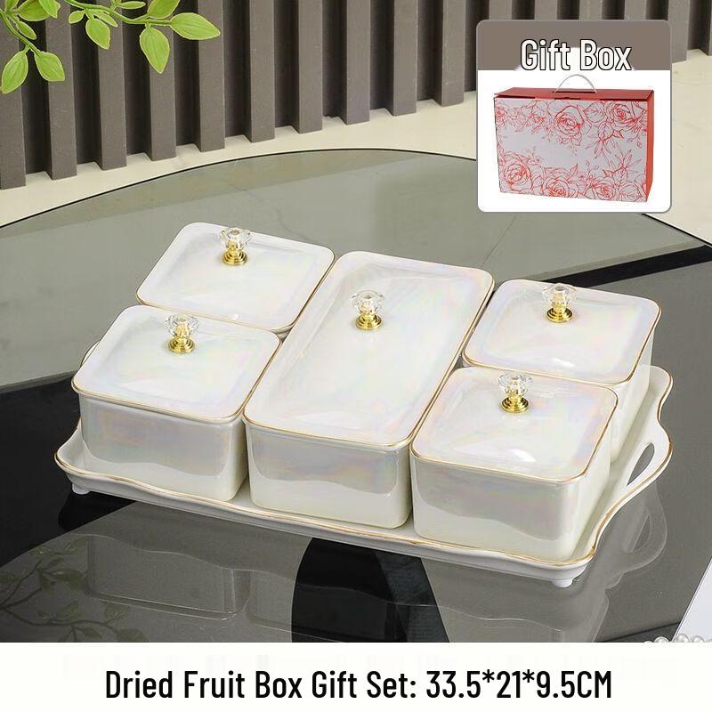 Light Luxury Ceramic Fruit and Snack Plate