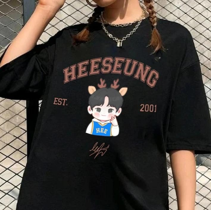HeeSeung Enhypen Chibi Shirt, ENGENE Gift, Cute HeeSeung Shirt 4XL