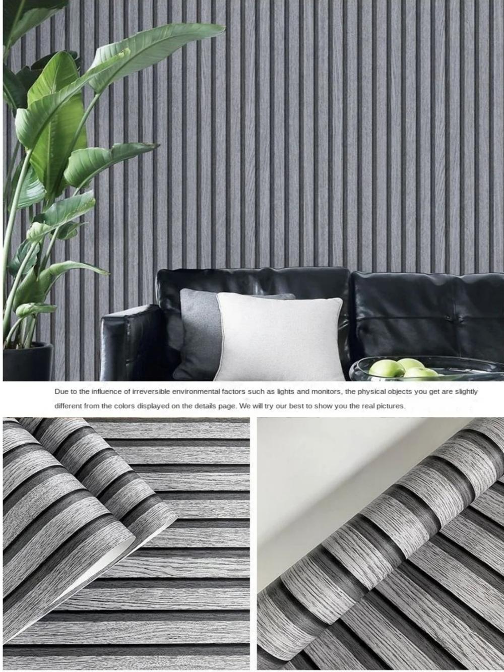 

Широкие 45 см обои с деревянными полосами для фона, самоклеящиеся, для стен, стола, шкафа, мебели, столешницы, для ремонта, водонепроницаемая ПВХ наклейка 45cmx1M