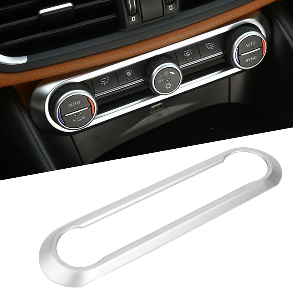 Midtre klimaanlegg justeringsramme trim klistremerker passer for Alfa Romeo giulia 2017