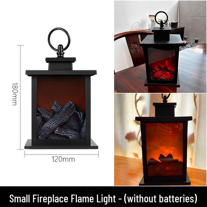 Creative LED Candlestick Lantern: Small Simulated Flame Home Decor Ornament