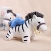 Plush Doll Pendant Pull Type Zebra Elephant Bee Shark Design Decorative