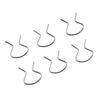 Horseshoe Clips Plastic Right Sliver Zinc Plated 2288