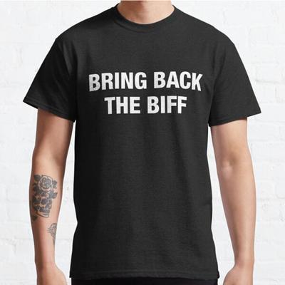 Plus Size S-3XL Bring Back The Biff Printed T-shirt Men's Tops Fashion Clothes Tees