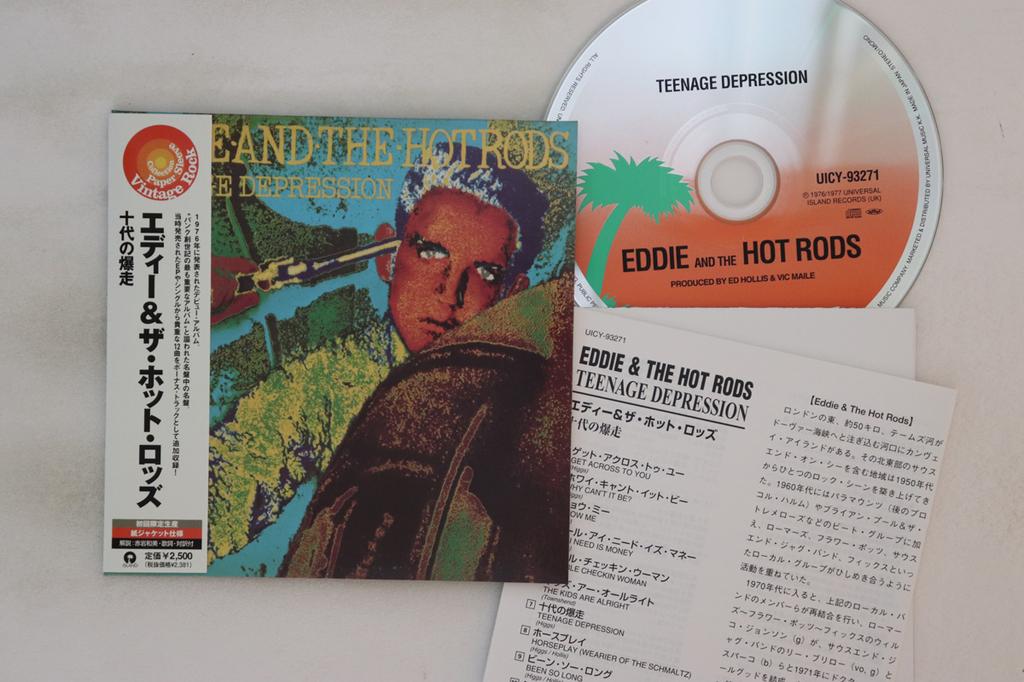 CD EDDIE & THE HOT RODS - Teenage Depression UICY93271 ISLAND 2007 Japan Obi Rock Used