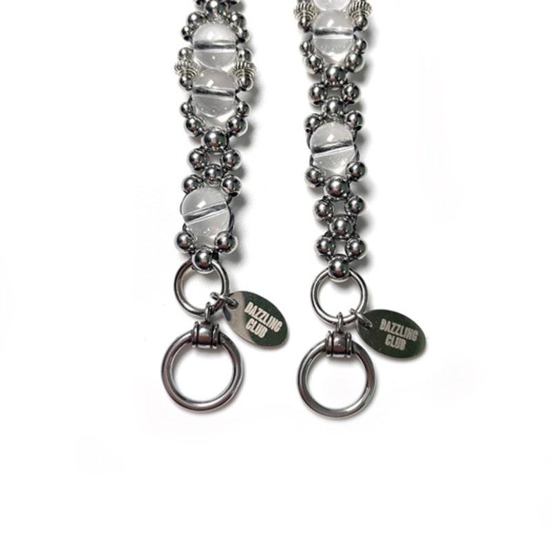 Dazzling Club SILVER & CLEAR QUARTZ BRACELET