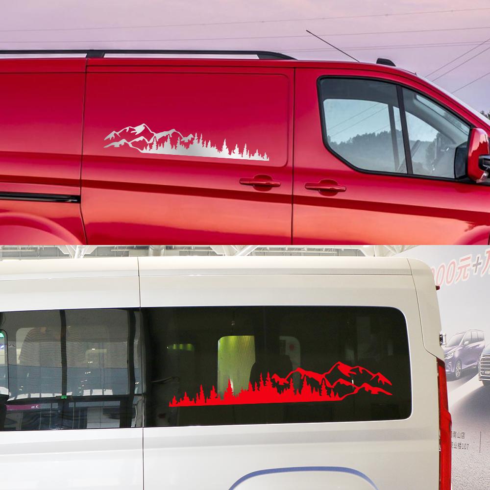 Grafik Berg Bäume Styling Aufkleber Van Wohnmobil Karosserie Seite Dekor Aufkleber Wohnmobil Wohnwagen Vinyl Dekoration Auto Tuning Zubehör
