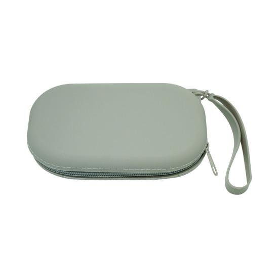 

Овальна силіконова косметичка Водонепроникна Портативна сумка для зберігання На блискавці Дорожня косметичка для туалетного приладдя Помад Ключів Прикрас сірий