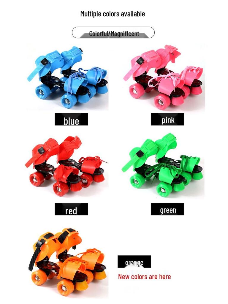 Children's Double Row Four-Wheel Roller Skates - Ice Skating Professional, Hot-Selling Cross-Border Gift 2840