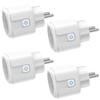 WiFi Smart Plug - AIMOONSA - Pack of 4 - 16A 3680W - Consumption Measurement - Remote Control