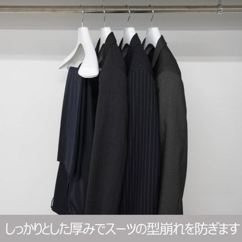 Shinko Hanger Formal Hangers, 39cm Wide x 6.3cm Thick, Roomy, Prevents Sagging, Non-Slip Stop Bar, Rotating Hooks, Stylish, Fits Suits, Shirts, Jacket