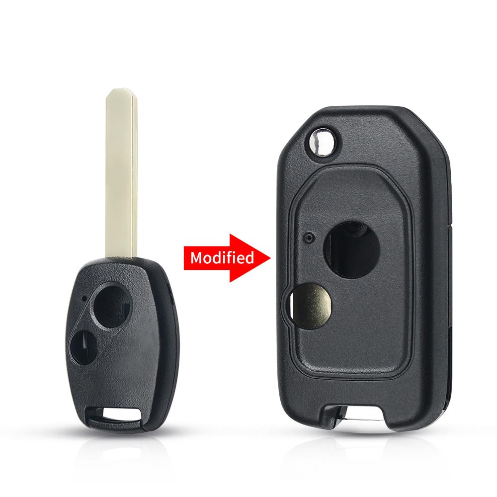 Update Modified 2/3/4 Buttons Car Key Shell For Honda Accord Pilot Cr-V Key Housing Civic Insight Ridgeline 2003-2013