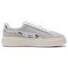 New PUMA Suede Platform Draw 'Grey White' Women's 395904-02