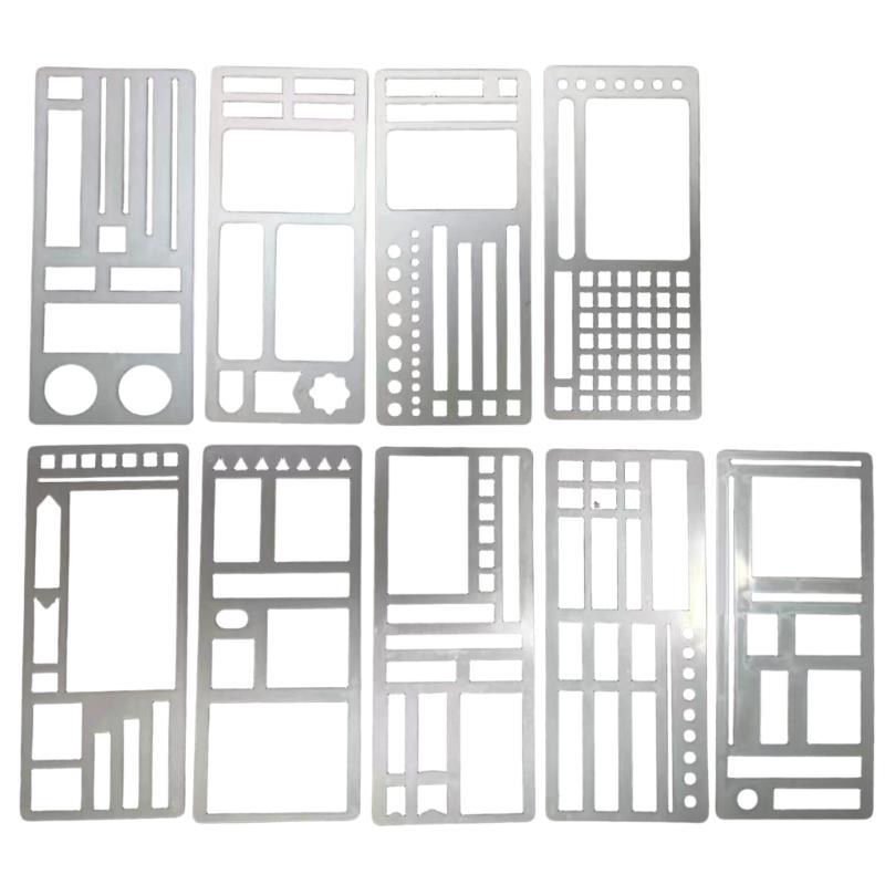 Pack Of 9 Creative Notebook Templates For Drawing Recording And Goal Setting With Unique Designs 1