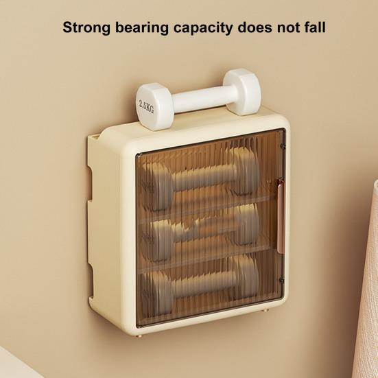 Contenitore utile per router Wi-Fi a parete visibile salvaspazio multistrato, scatola di immagazzinaggio per forniture domestiche