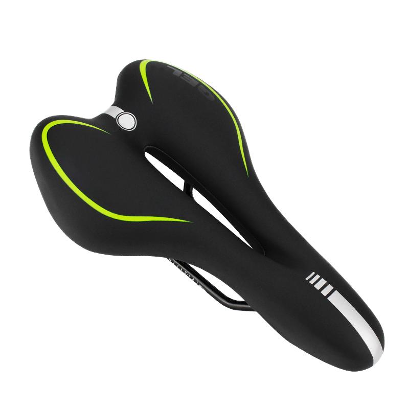 HONGTENG Men's Ultralight Practical PU Leather Bicycle Saddle Gel MTB Hollow Road Bike Seat Carbon Comfortable Ventilation