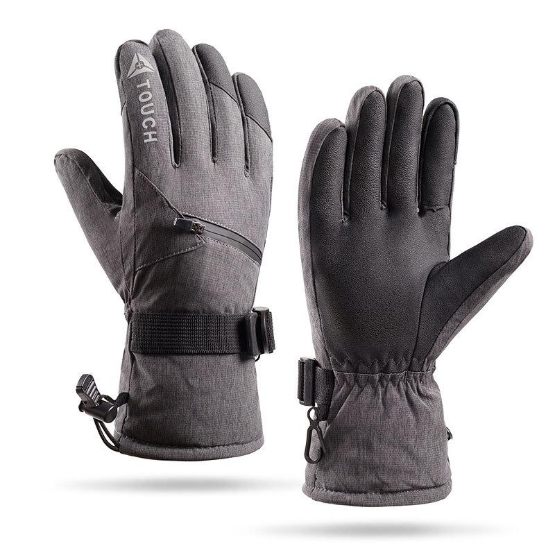 Mănuși de schi calde pentru bărbați și femei, rezistente la vânt, pentru echitație, drumeții, schi, skateboard, snowboard, mănuși pentru snowmobil, mănuși cu ecran tactil.