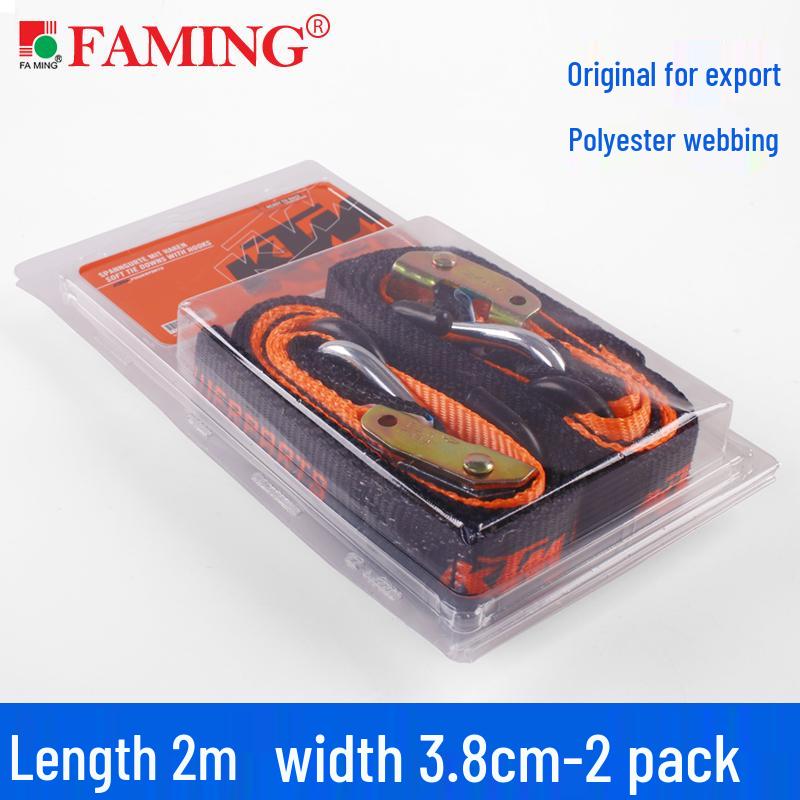 25mm Polyester Self-Driving Off-Road Luggage Ratchet Tie-Down Straps
