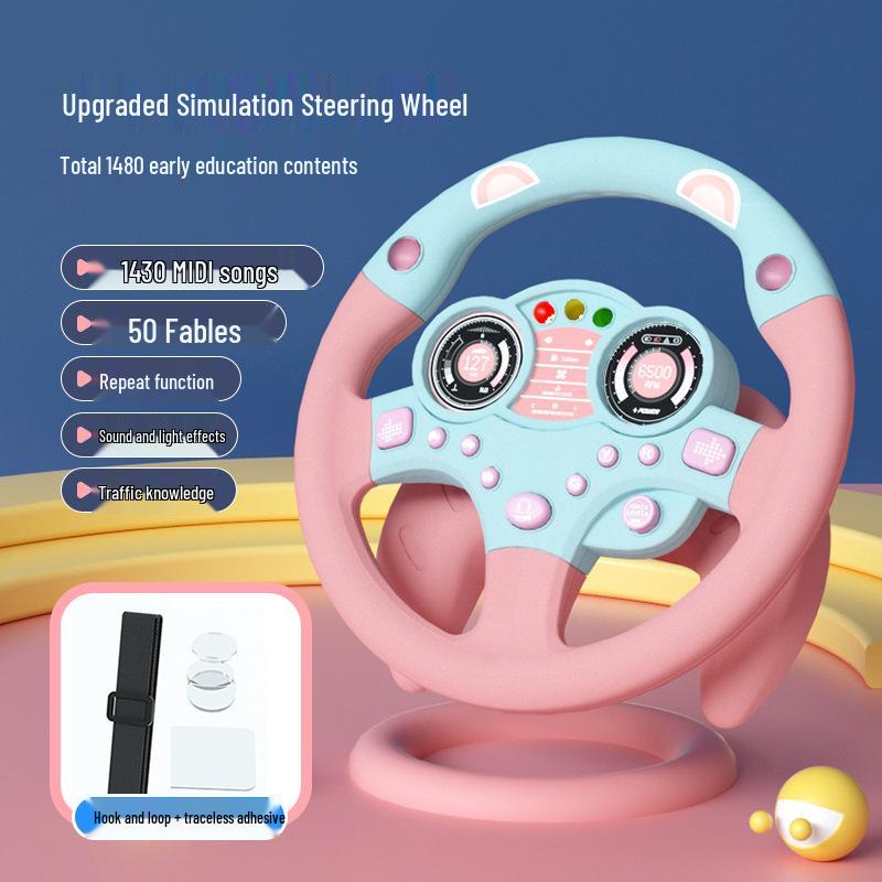 Children's Steering Wheel Toy - Simulated Driving Experience & Educational Fun