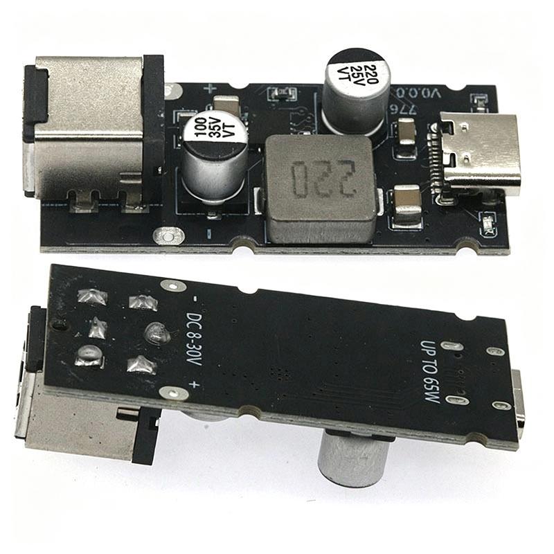 PD65W Type C Fast Charging Module Stable Output DIY Power Charger Circuit Board for Portable Power Bank Customization Use