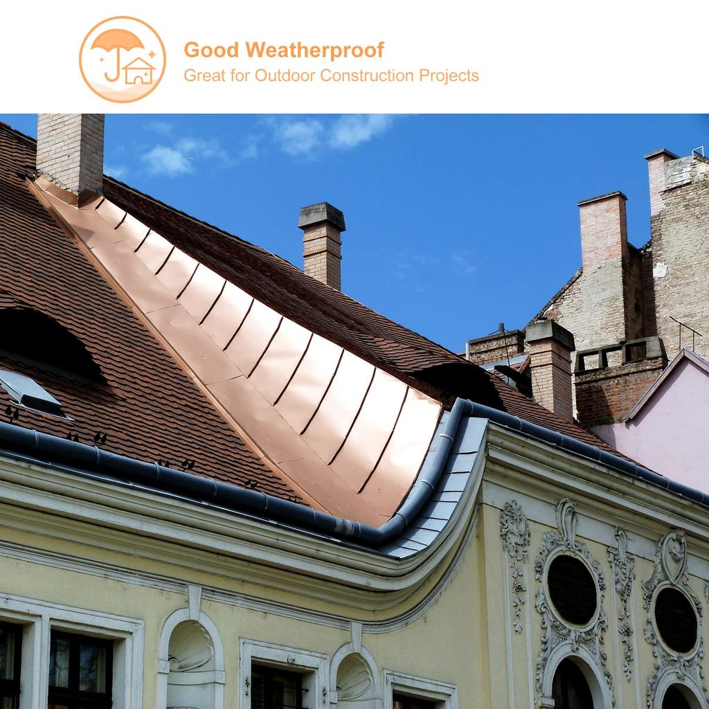 Uxcell Copper Sheet Roll, 3500mm X 300mm X 0.3mm, 99.9% Pure Copper Strip, Copper Flashing Metal Foil Plate for Electrical DIY Projects (Multiple