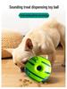 Teething Bite-Resistant Dog Toy: Sounding Laugh Ball with Treat Dispensing Feature