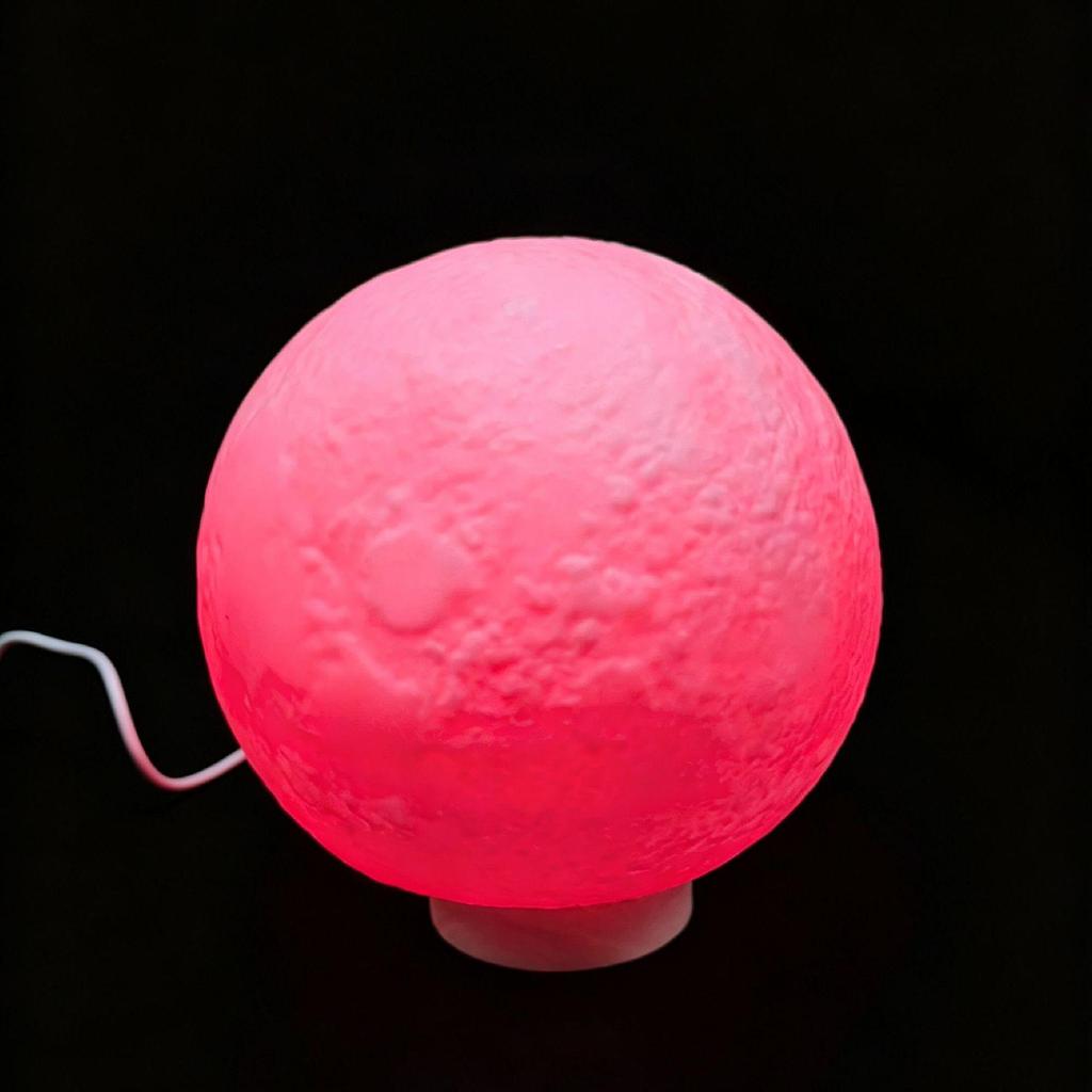 Voice-Controlled Luminous Moon Lamp - Decorative Bedside Night Light