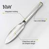 Vegetable Patch Hand Shovel Stainless Steel Garden Trowel, Narrow Pointed Gardening Shovel, Wild Harvesting Digging Tool for Planting, Weeding,