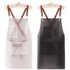1PC Oil Resistant Durable Easy To Clean Transparent Stain Resistant Waterproof Kitchen Apron