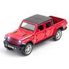 Schaal 1/32 Jeep Wrangler Gladiator pick-up truck, legering automodel gegoten metalen speelgoed terreinvoertuigen met geluid en licht collectie kindercadeau