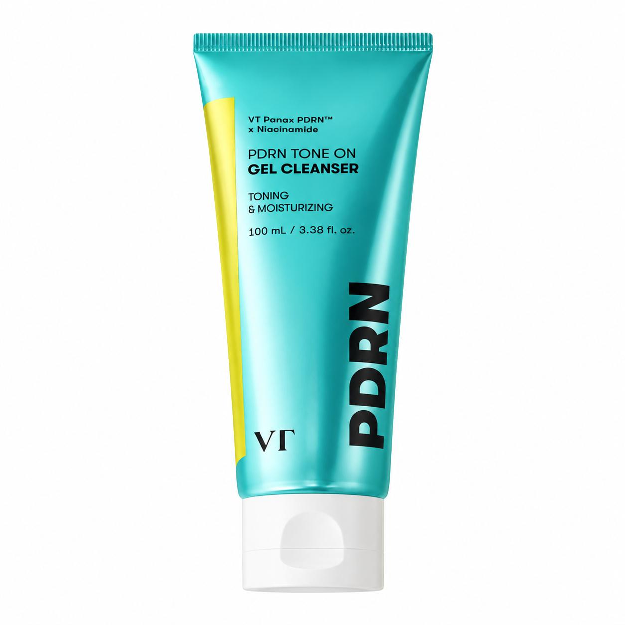 VT Cosmetics PDRN Tone On Gel Reiniger Hydraterend Verhelderend Gezichtsreiniger 100ml 1ea blue