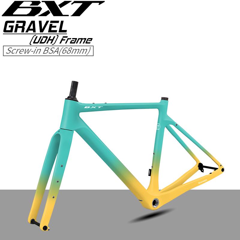 BXT-135 Rám gravel kola Karbonový 700C/27,5" Kotoučová brzda Karbonová sada rámu gravel kola