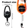 Llavero elástico con cordón elástico Cierre fácil de abrir Característica anti-pérdida Cordón extendido Alta resistencia Llavero fácil de abrir