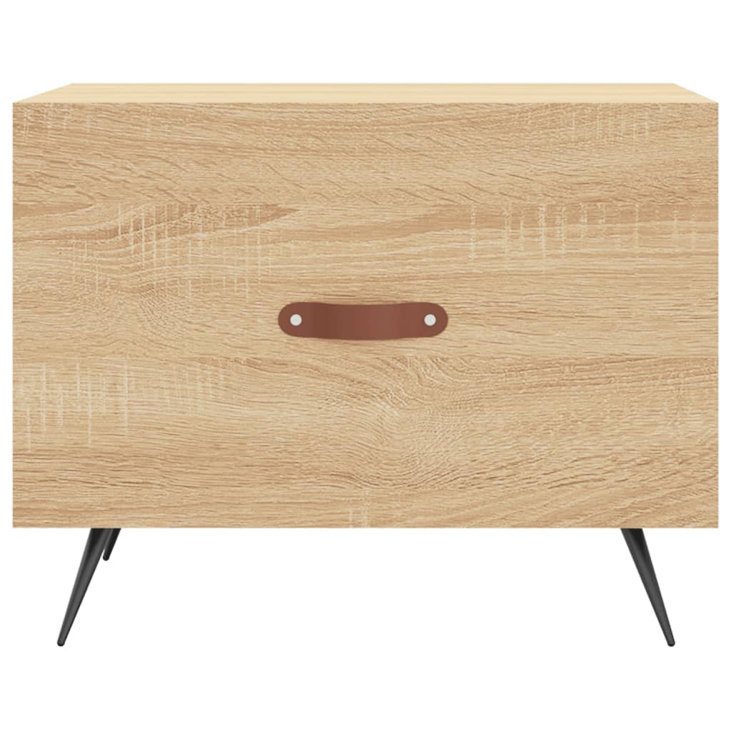  Coffee Table, Sonoma Oak, 50x50x40 Cm, Wood-based Material