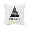Merry Christmas Letter Snowflake Pillow Case Cushion Cover Home Sofa Decor Soft