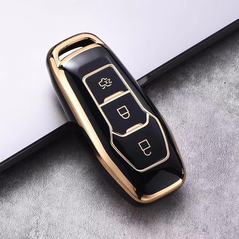 

For Ford Focus 3 4 St Mondeo 5 Mk5 Mustang F-150 Explorer Edge Fiesta Kuga Mk3 4 Tpu Car Remote Key Case Cover Holder