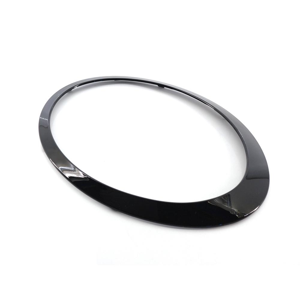 Headlight Trim Ring Left+Right For Mini Cooper R55 R56 2007-2015 Glossy Black
