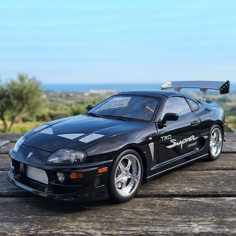 1:24 Scale Supra Bull Demon King A80 Sports Car Alloy Die-Cast Car Model Ornaments Convertible Boy Toy Car Gift