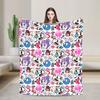 Cartoon Cuphead and Mugman Game Blankets Fleece Spring Autumn  Breathable Soft Throw Blankets for Bedding Couch Plush Thin Quilt