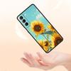 Beautiful Yellow Sunflower Phone Case For Samsung Galaxy S26 Ultra S25 Plus S24 FE S23 S22 5G S21 S20 Cover Black Soft