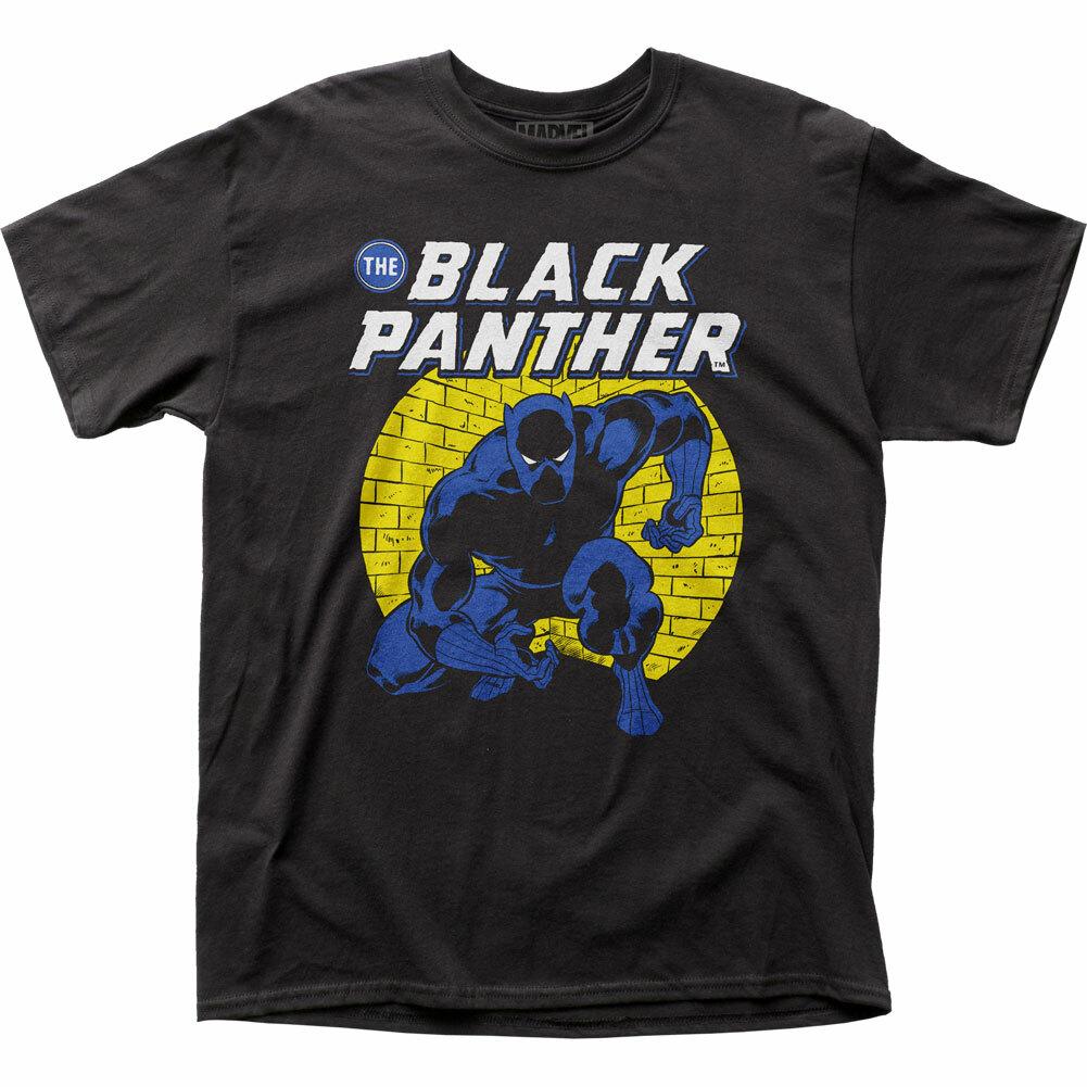Black Panther Spotlight T Shirt Mens Licensed Marvel Avengers Movie Tee Black L