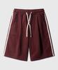 Jemeot Side Track One-Pleat Half Pants Burgundy Oysp2627