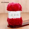 Hand Knitted Fur Yarn Long Hair  Hat Scarf DIY Wool Yarn Simulation Fur Crt Material Autumn Faion Accories