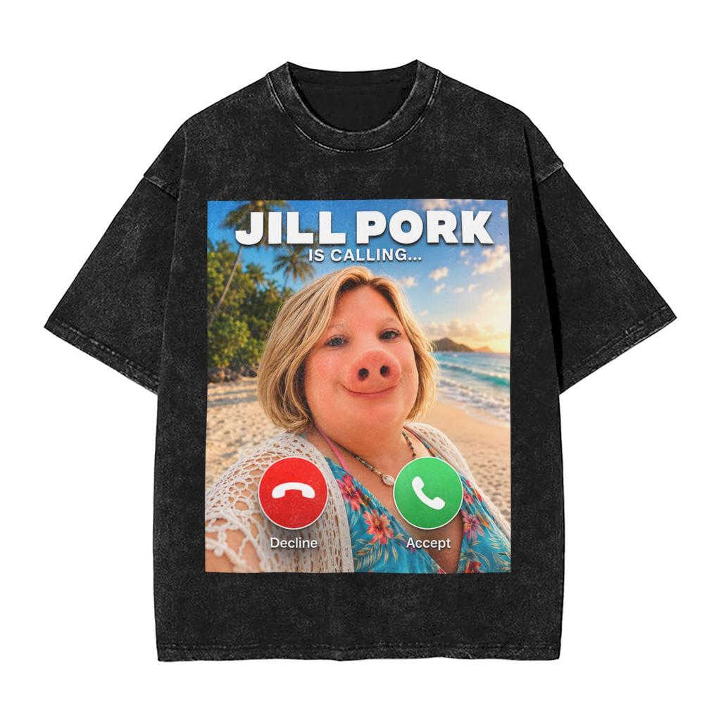 Funny John Pork Meme Vintage John Pork Bootleg T Shirt For Men Pure Cotton Fun Tshirt O Neck Tees Short Sleeve Tops Plus Size