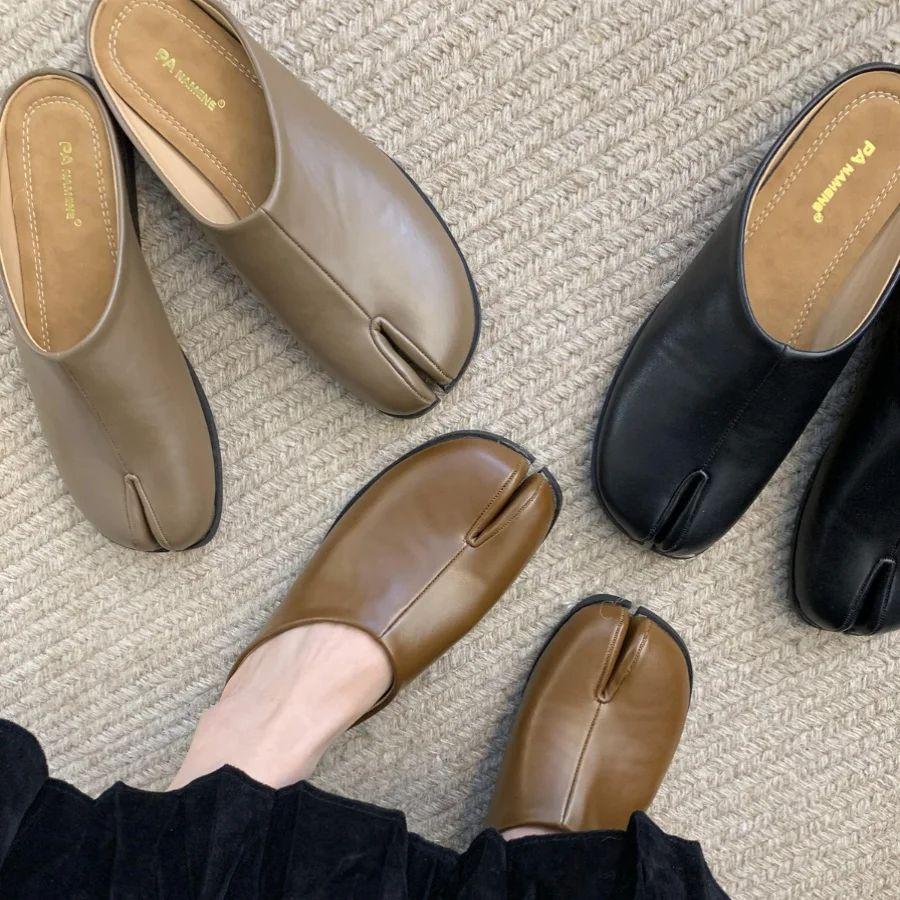 Mode Bailamos Brandneue Damen Hausschuhe Mode Zehentrenner Flache Slipper Mules Schuhe Weiche Flats Outdoor Lässige Pantoletten Mujer