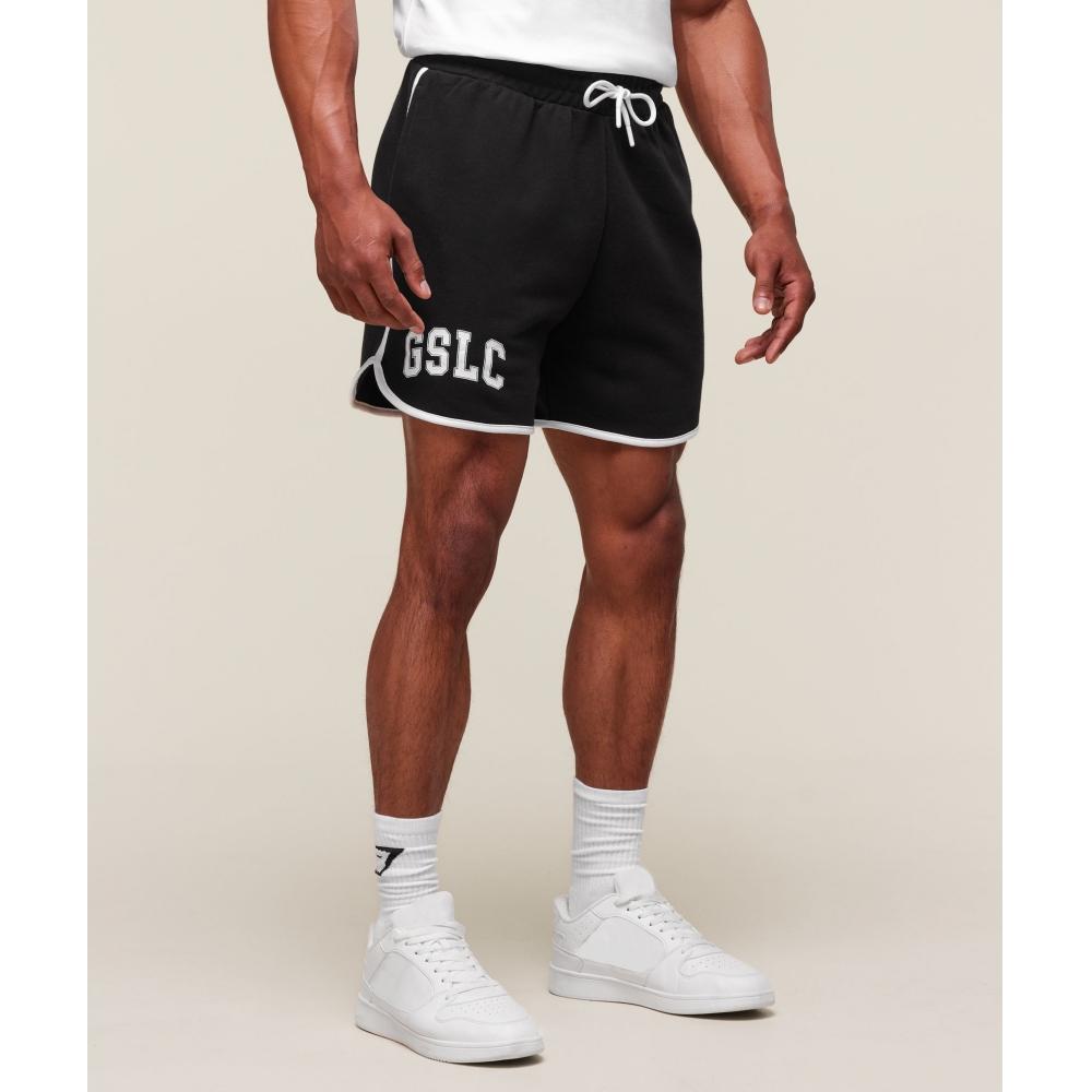 Gymshark Gslc Contrast 5  Shorts Black White A2c6u Bb3f