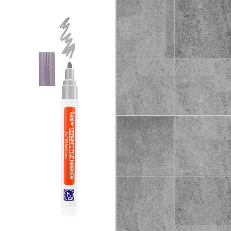 10pcs Waterproof Tile Marker Grout Pen Ceramic Tile Seam Pen Bathroom Floor Decontamination Mouldproof Filling Porcelain Repair Tools
