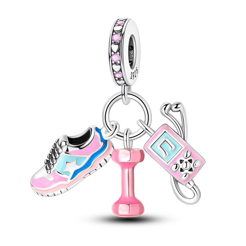 Copper Volleyball Baseball Badminton Golf Sports 3Mm Charms Beads Pendants Birthday Party Fine Diy Jewelry Gifts