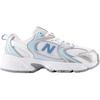New Balance 530 Grote Kinderen Zilver Blauw Kinder Sneakers Wit Zeezout Stilstaand Water GR530ED